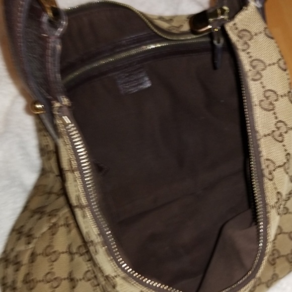 Gucci monogram gold Hobo purse - Picture 3 of 6